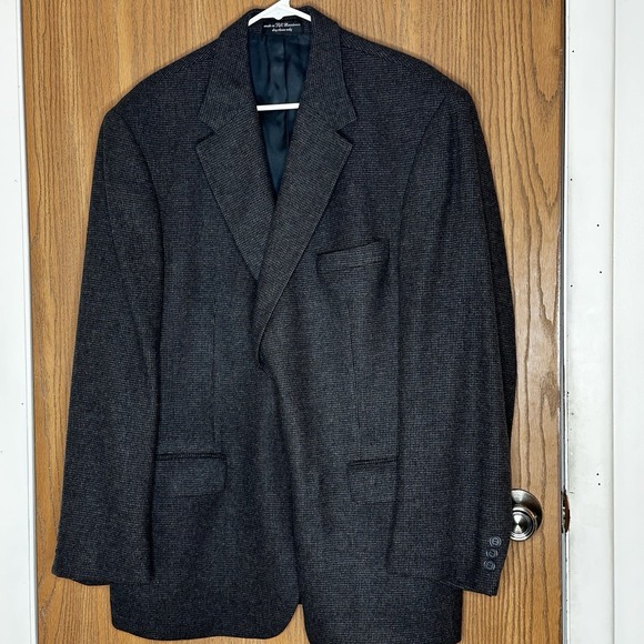 Andrew Fezza New York Sports Suit Jacket Men's Sz 46R 100% Camel Hair Brown‎ - Picture 1 of 11